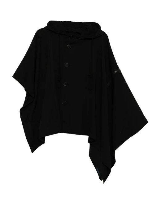 Yohji Yamamoto Black Cape aus Wolle