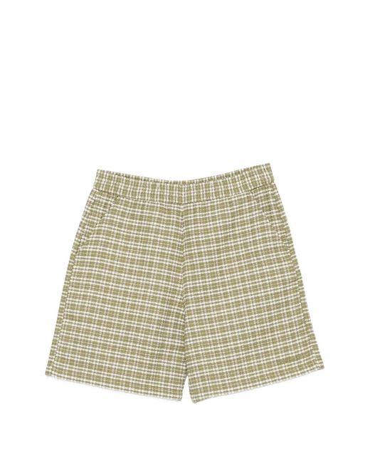 Carhartt Natural Kander Check-Pattern Shorts for men