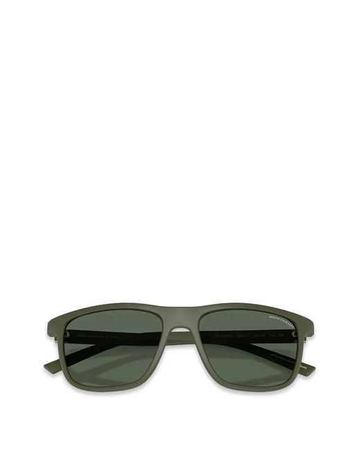ARMANI EXCHANGE Green Rectangle-Frame Sunglasses for men