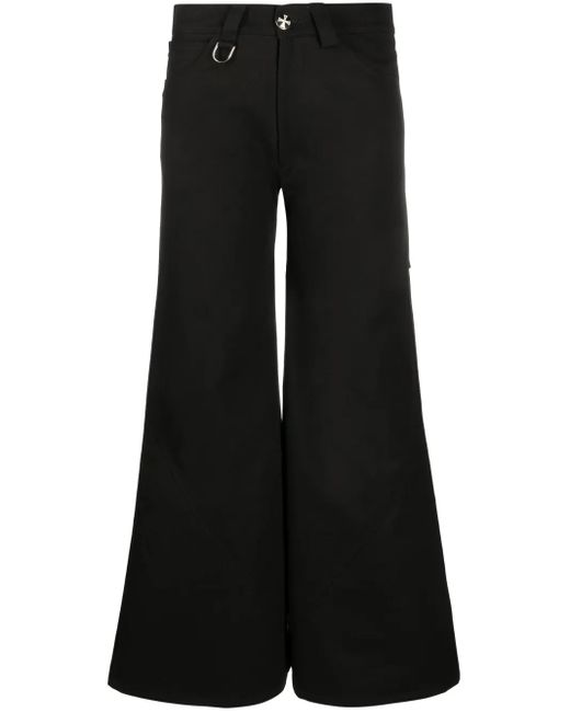 Enfants Riches Deprimes Black Wide-Leg Cotton Trousers