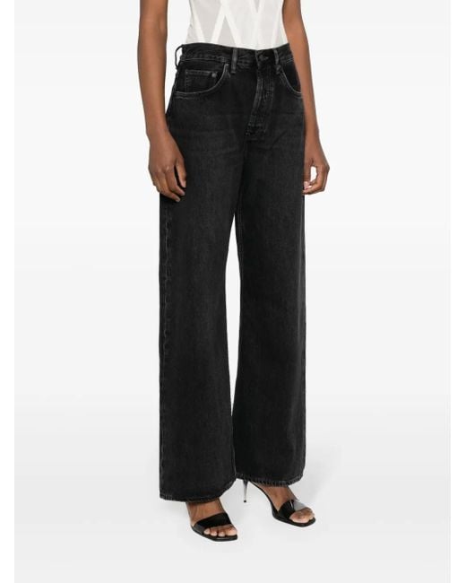 Acne Black Denim Cotton Jeans