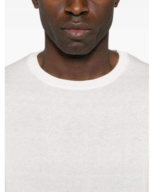 Eraldo White Knitted T-Shirt for men