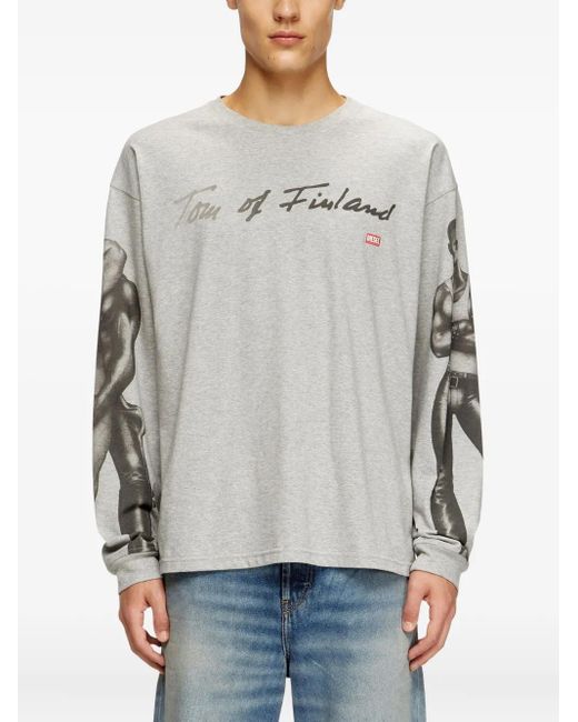 DIESEL White X Tom Of Finland Foundation Box Sweatshirt