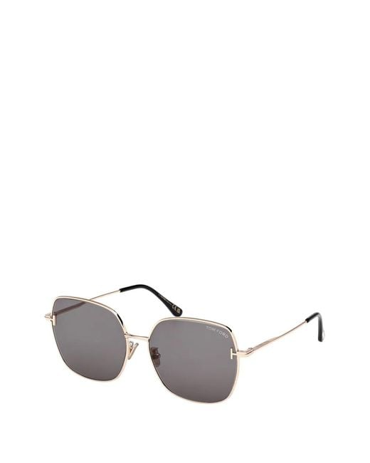 Tom Ford Gray Square Sunglasses