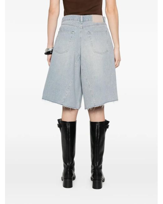 Our Legacy Blue Short À Bords Francs