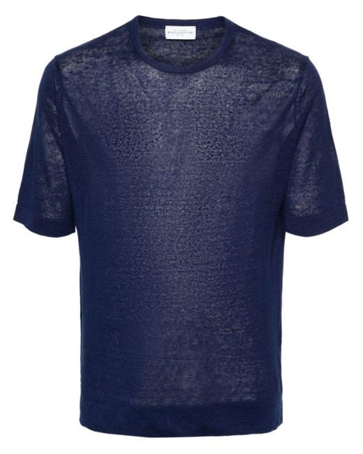 Ballantyne Blue Fine-knit Linen Shirt for men