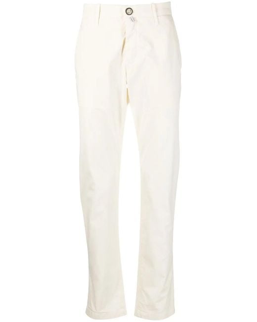 Jacob Cohen White High-Waisted Straight Jeans for men