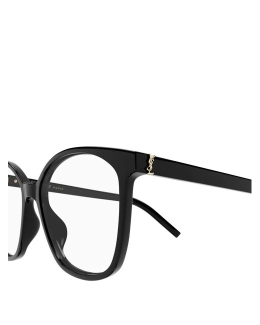 Saint Laurent Black Geometric-Pattern Glasses