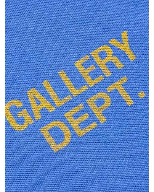 GALLERY DEPT. Blue 90's Logo-Print Hoodie for men