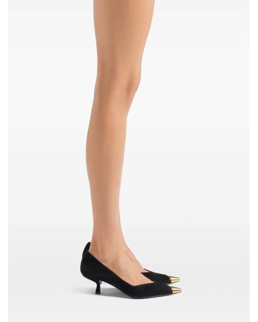 Giuseppe Zanotti Black 50Mm Melaine Pointed Pumps