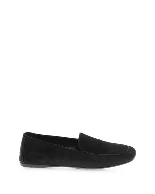 Khaite Black Monroe Pony Hair Loafers
