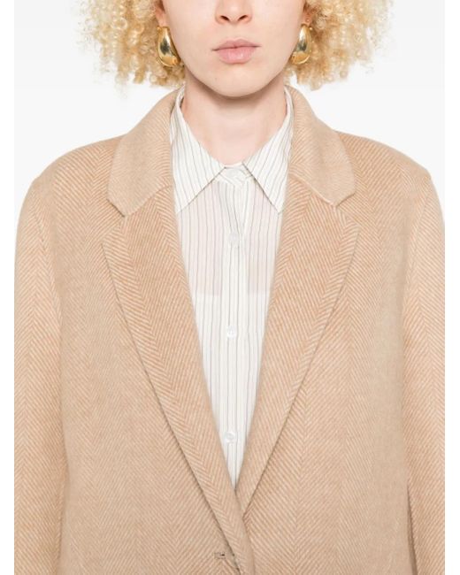 Veste À Motif Pied-De-Poule Ottod'Ame en coloris Natural