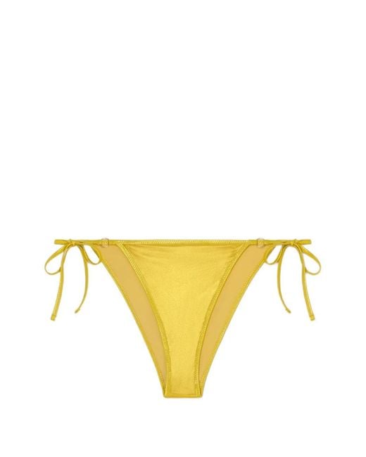 GIMAGUAS Yellow Rina Tie-Sides Bikini Bottom