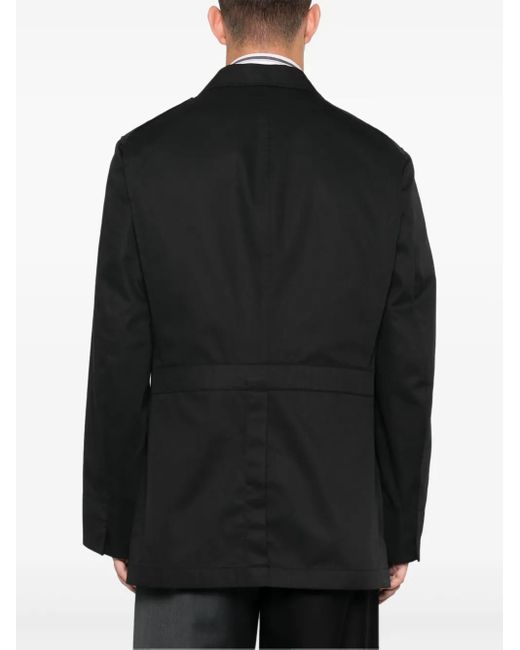 メンズ Yohji Yamamoto プリーツ ジャケット Black