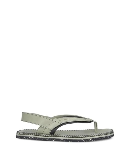 Kiko Kostadinov White Andras Whipstitch Sandals for men