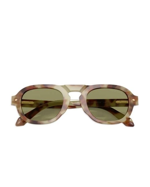 Giorgio Armani Green Tortoiseshell Sunglasses for men