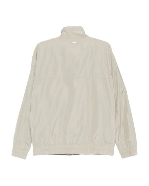 Michael Kors White Logo-Plaque Jacket for men