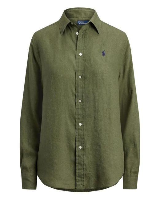 Polo Ralph Lauren Green Button Front Shirt