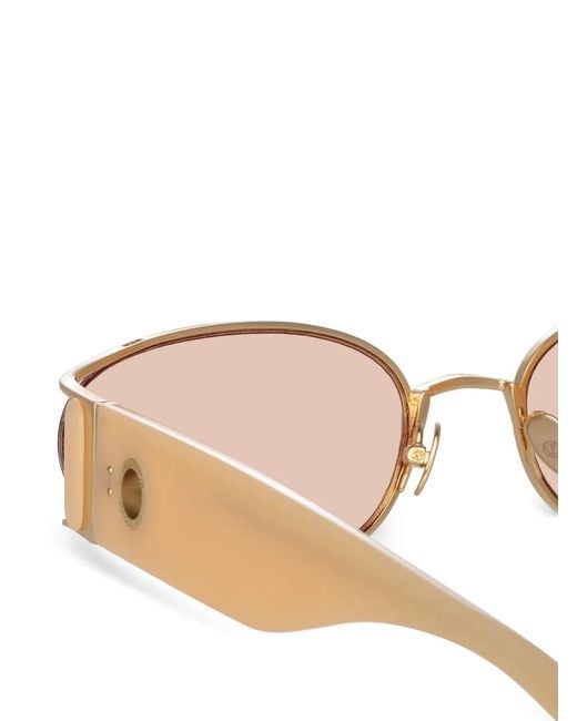 Linda Farrow Pink Shelby Cat-Eye Sunglasses