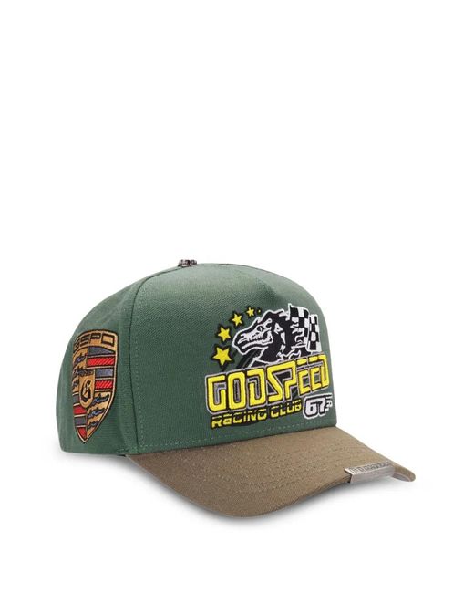 Godspeed Green Logo-Embroidered Snapback Cap for men