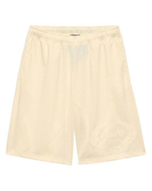 Purple Brand Natural Crest Mesh Track Shorts for men