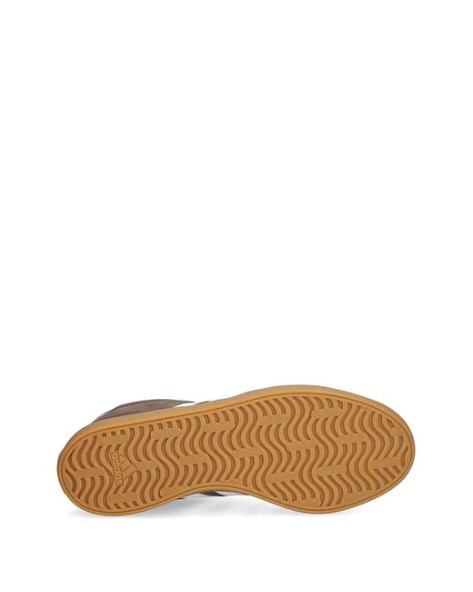 Adidas Brown Logo-Detail Lace-Up Sneakers for men