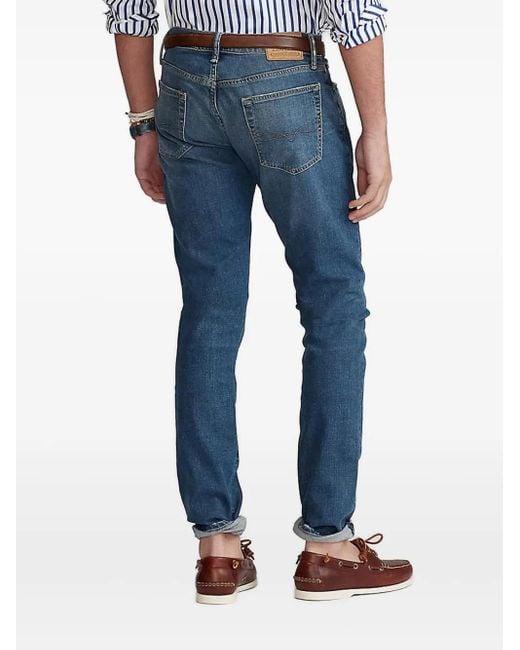 メンズ Polo Ralph Lauren Logo-patch Jeans Blue