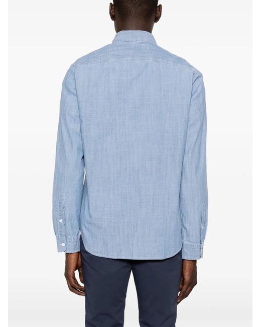 Roy Rogers Blue Logo-Patch Shirt for men