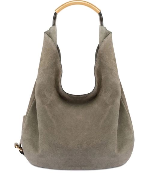 Moschino Gray Handle Me Shoulder Bag