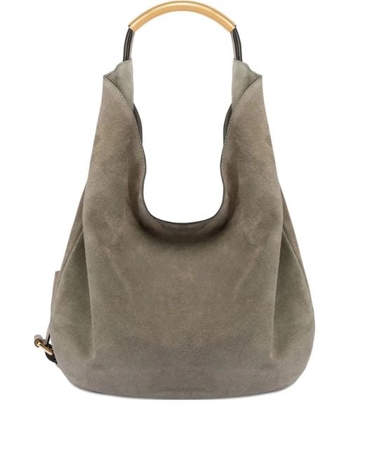 Moschino Gray Handle Me Shoulder Bag