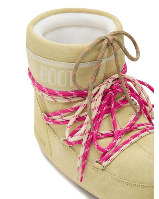 Botas Icon con cordones Moon Boot de color Natural