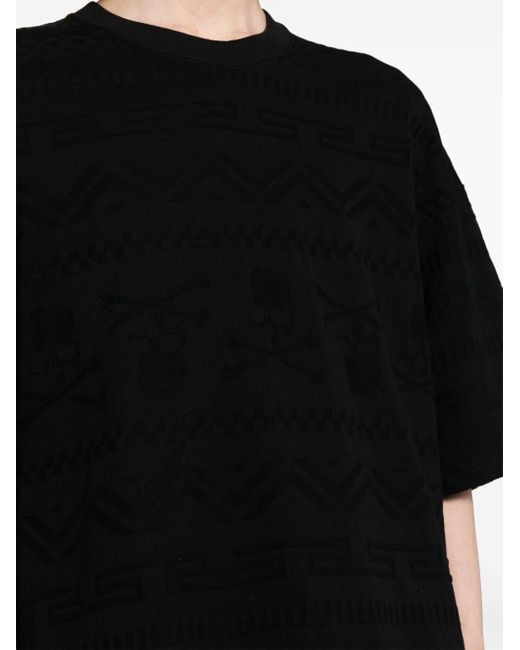 T-shirt en coton à logo jacquard Mastermind Japan pour homme en coloris Black