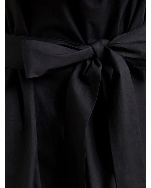 Essentiel Antwerp Black Joyce Belted Ruffle Dress