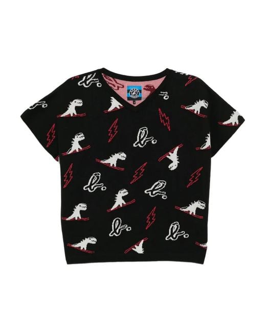 SPORT b. by agnès b. Black Dino Christmas Vest