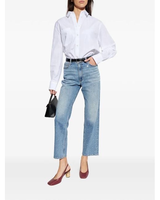 Rag & Bone Blue Button-Up Denim Jeans