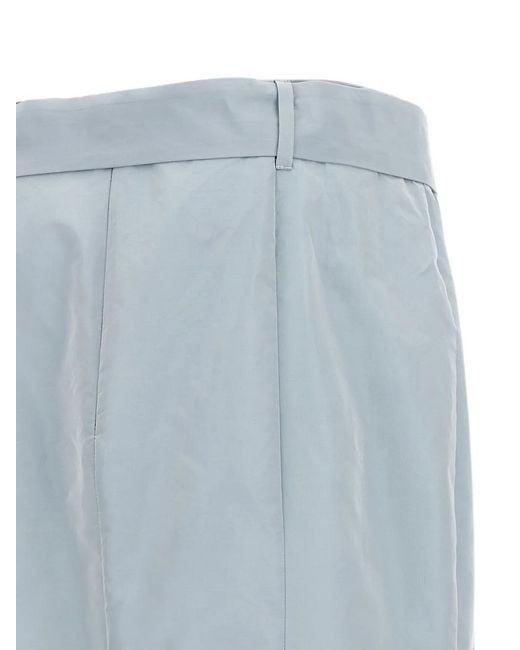 Pinko Blue Bow-Belt Mermaid Maxi Skirt