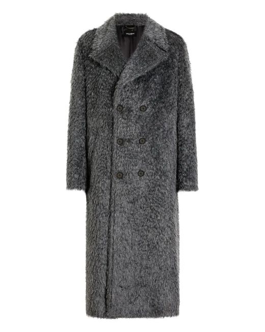 Cappotto Doppiopetto di Dolce & Gabbana in Gray da Uomo
