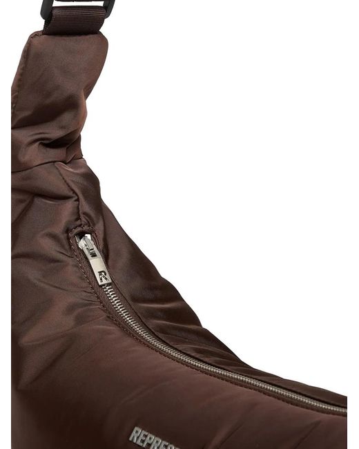 Represent Brown Padded Sling Bag for men