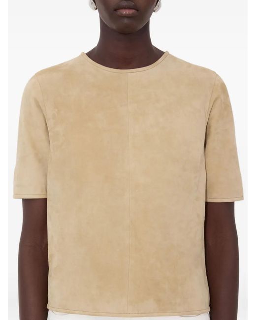 Loulou de Saison Natural Zaida Short-Sleeve Crew-Neck T-Shirt