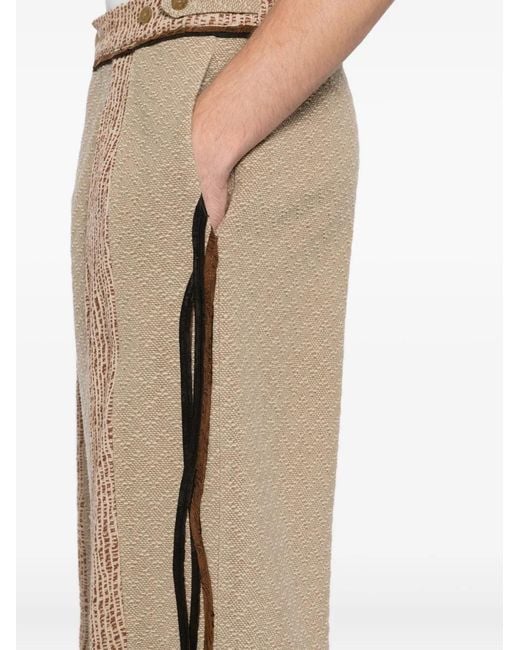 Commun's Natural Turn-Up Hemed Pants for men