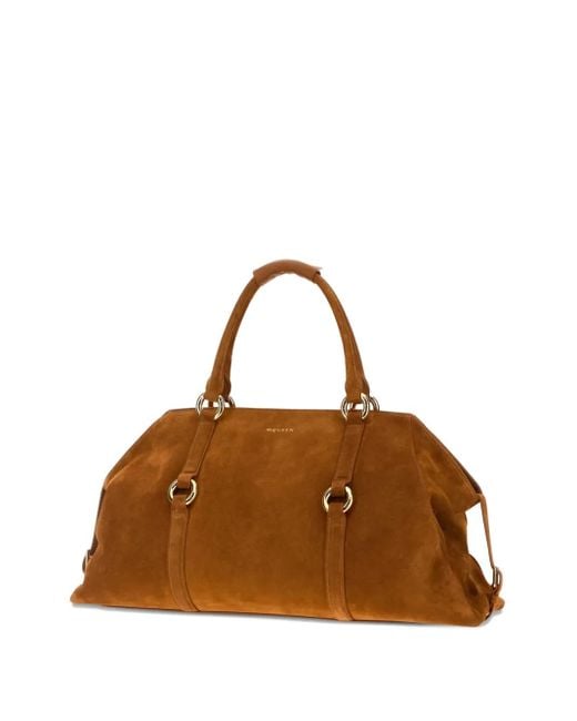 Alexander McQueen Brown Maxi Farringdon Suede Tote Bag for men