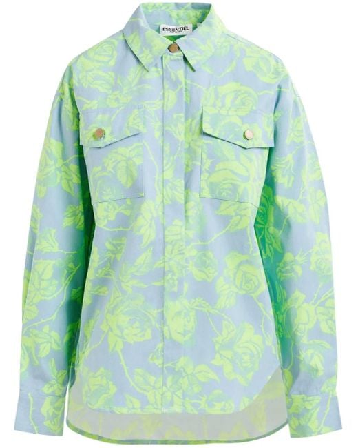 Essentiel Antwerp Green Hillies Shirt