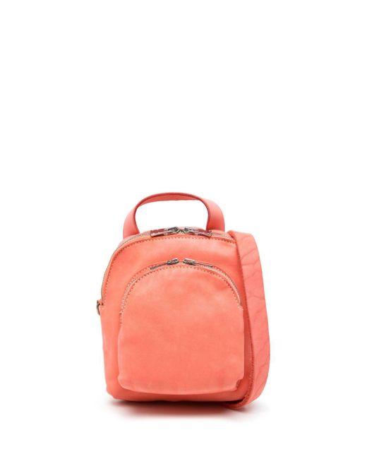 Guidi Pink Leather Shoulder Bag