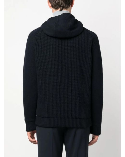 Herno Blue Infinity Reversible Hooded Jacket for men