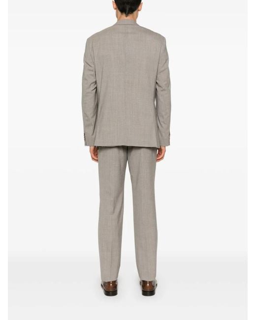 Boss Gray Patterned Suit for men