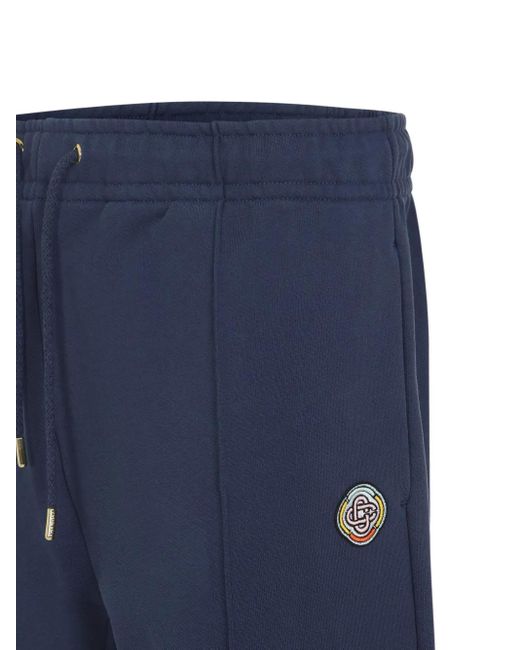 Casablanca Blue Panelled Drawstring Pants for men