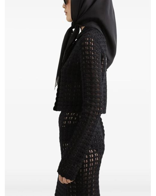 Dolce & Gabbana Black Wool Cardigan