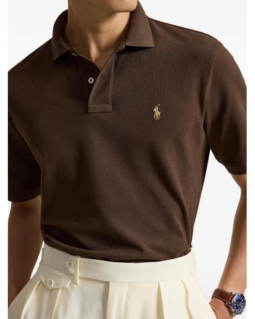 Polo Ralph Lauren Brown Polo Ajusté À Taille Élastique for men