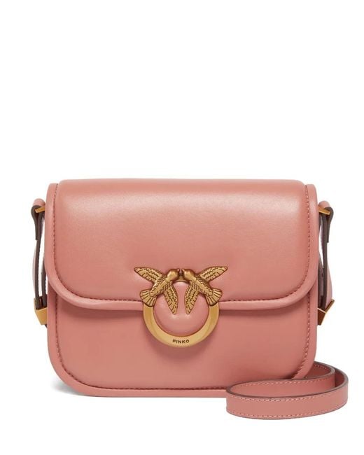 Pinko Pink Love-Birds Flap Cross Body Bag