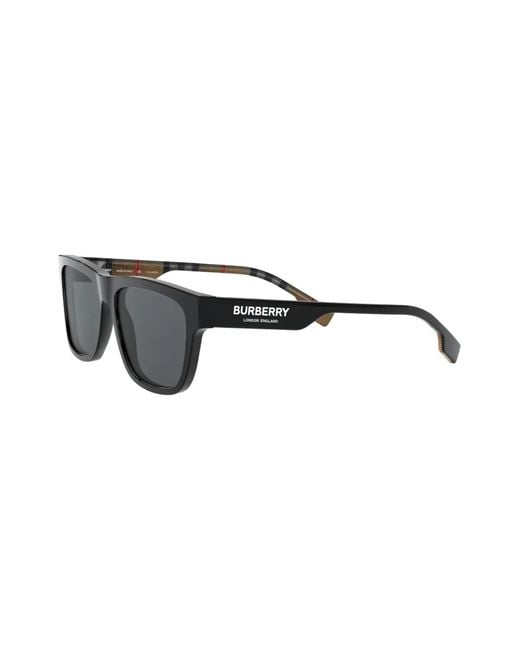 Burberry Black Square Frame Sunglasses for men